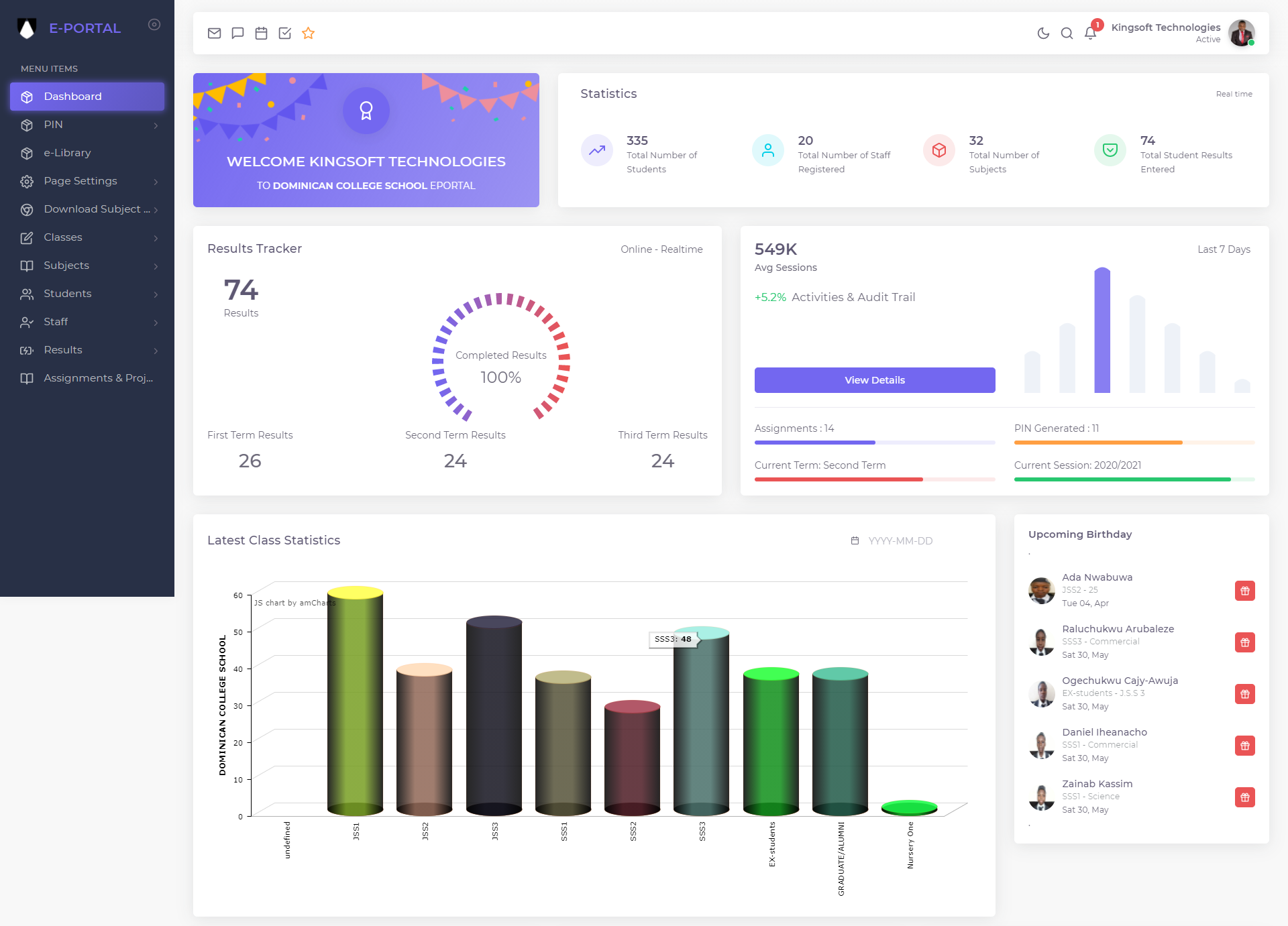 Best School Management System Software in Ghana - Accra , Kumasi - Portal